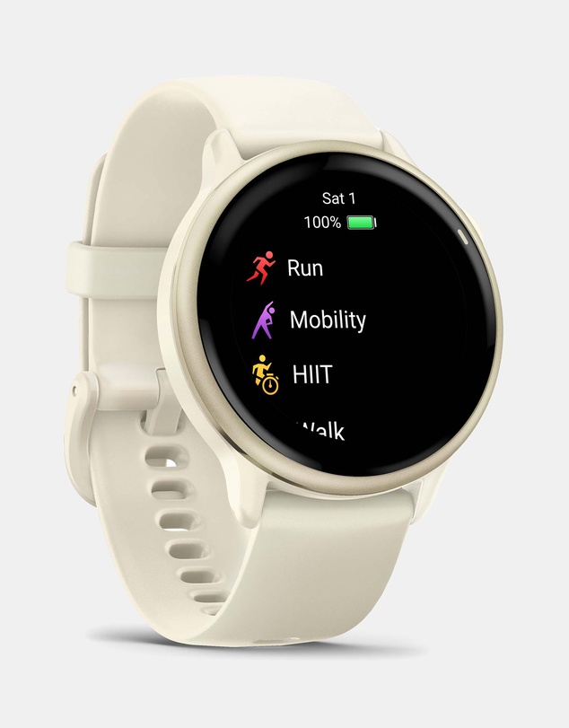 Garmin - Vivoactive 6, Bone/Lunar Gold