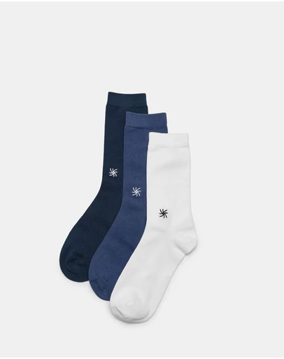 Clarks - 3-Pack Cloudsteppers Crew Socks