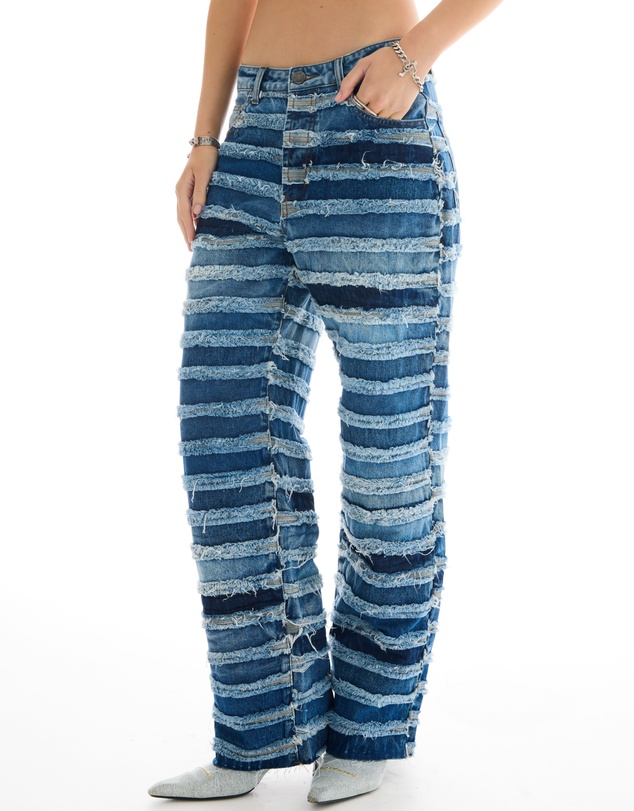 THE TALES - The Tales Reworked Panelled Denim Jeans