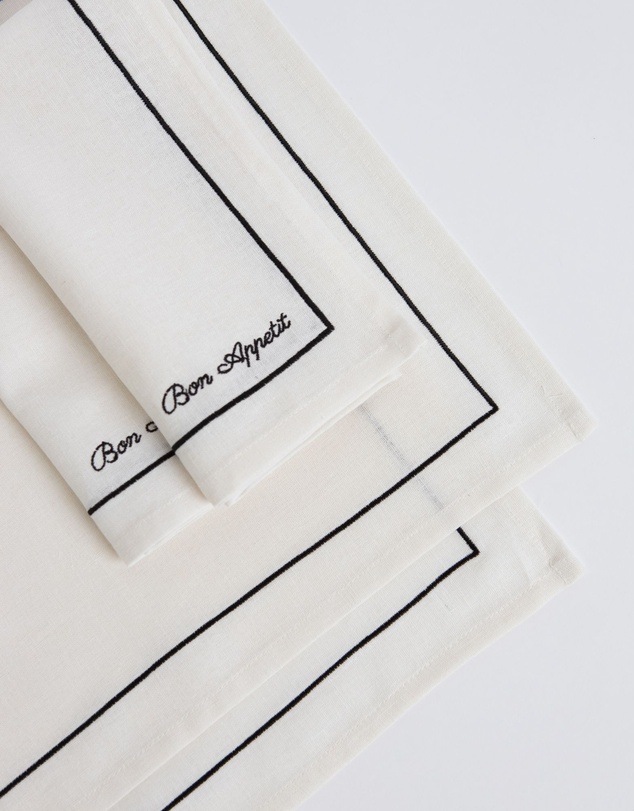 Tablescaped - French Brasserie - Set of 4 Napkins