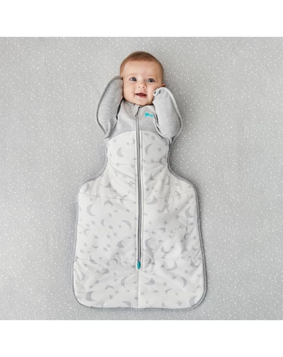 Love to Dream - Swaddle Up 3.5 TOG Quilted Stretch Cotton Moonlight in White