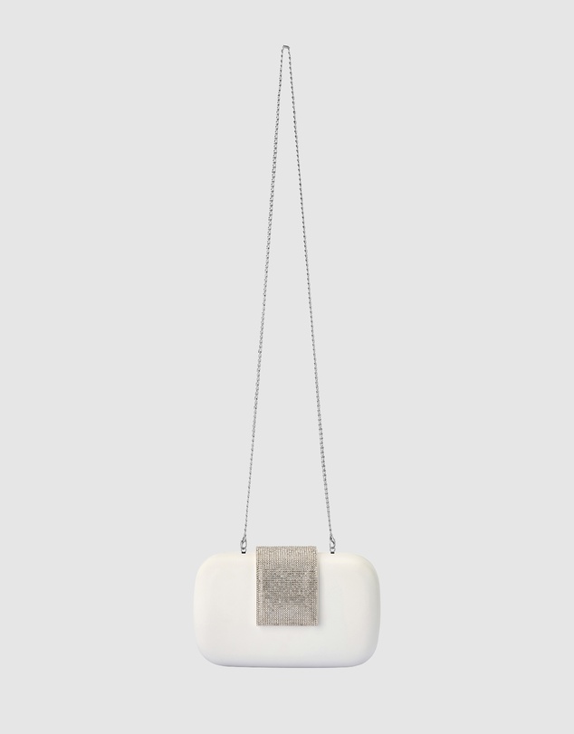 Olga Berg - Selene Crystal Tab Clutch