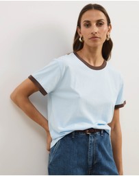 Atmos&Here - Short Sleeve Ringer T-Shirt