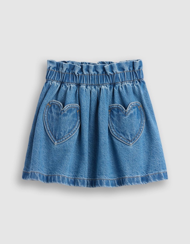 GAP - Heart Pocket Denim Skirt - Babies-Kids