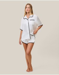 Papinelle - Annabelle Satin Boxer PJ Set