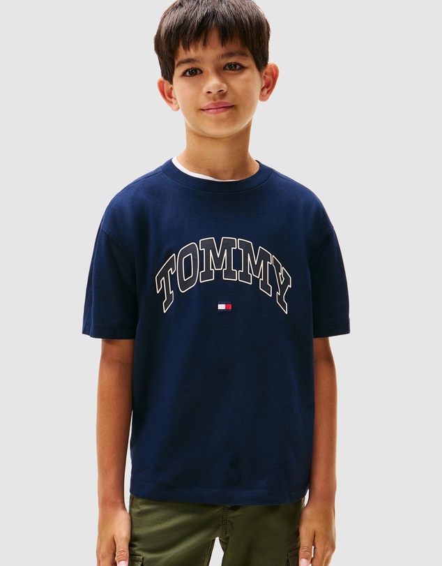 Tommy Hilfiger - Varsity Logo Crew Neck T-Shirt - Teens