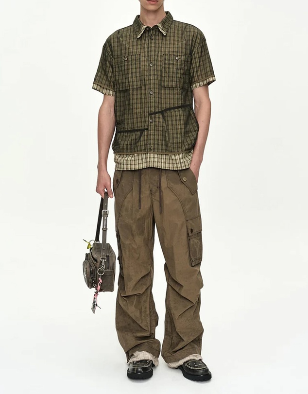 Andersson Bell - Check Sheer Layered Shirt