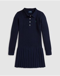 Polo Ralph Lauren - Mini Cable Polo Sweater Dress - Teens