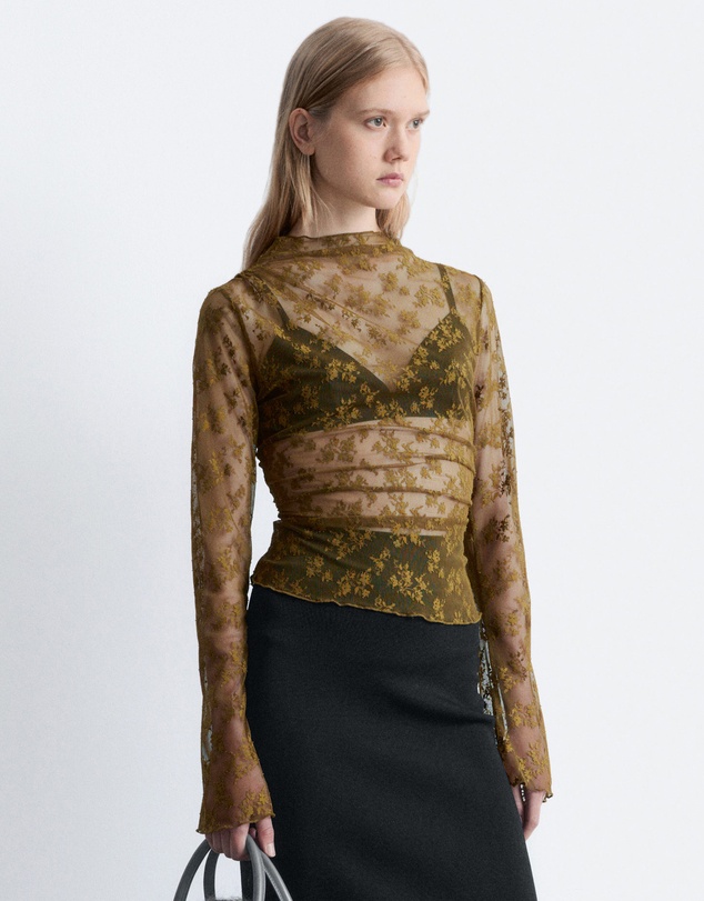 & Other Stories - Long-Sleeve Lace Top