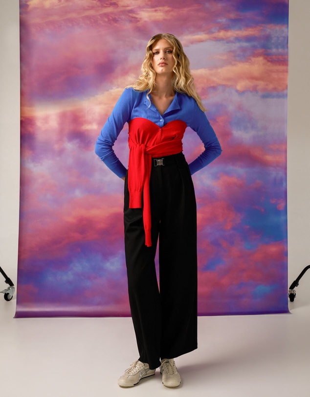 Forcast - Nadia Buckle Wide Leg Pants