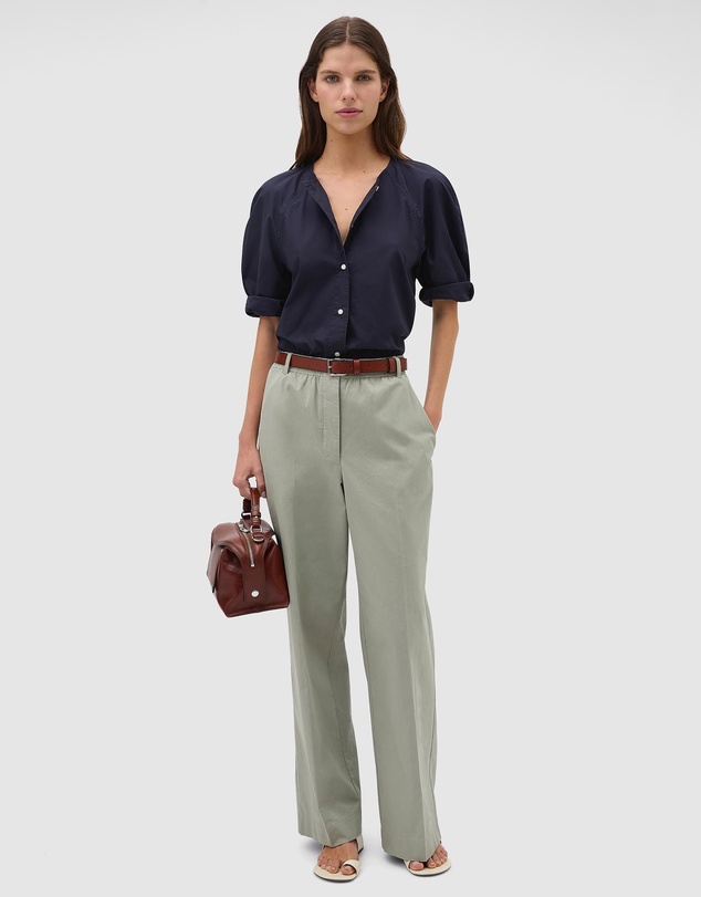 Oroton - Twill Straight Leg Pants