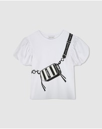 Marc Jacobs - Crossbody Bag Print Short Sleeve T-Shirt - Kids-Teens