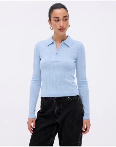 Minima Esenciales - Vali Merino Wool Knit Polo