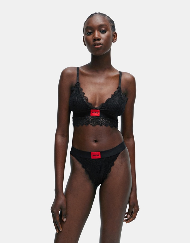 HUGO - Geometric Lace Padded Triangle 