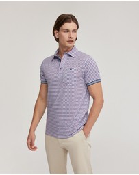 Oxford - Milo Cotton Jersey Printed Polo