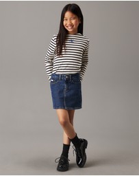 Calvin Klein Jeans - Girls Slim Denim Mini Skirt