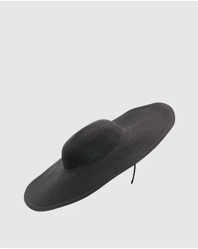 Morgan & Taylor - Mona Racewear Plate Hat in Black