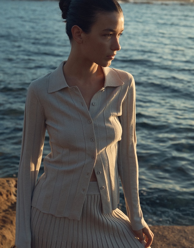 FRIEND of AUDREY - Cleo Collared Knit Top