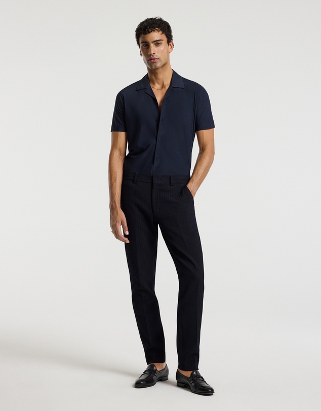 Calibre - Performance Cuban Collar Shirt Navy