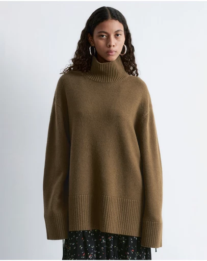 & Other Stories - Oversized Turtleneck Wool Jumper
