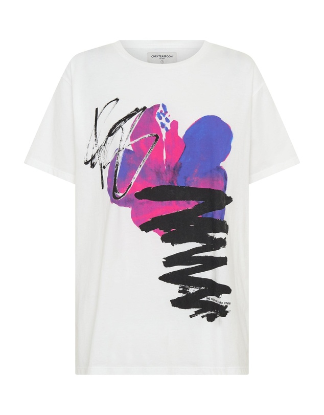 ONE TEASPOON - Art Boyfriend Tee - White