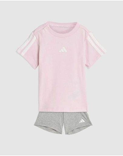Clear Pink, White & White