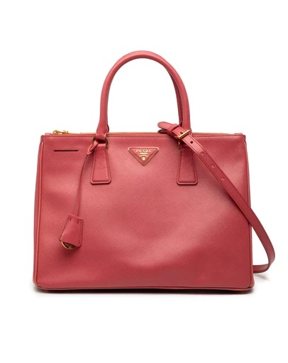 Pre-Loved by Azura Reborn - Pre-Loved Medium Saffiano Lux Galleria Double Zip Satchel