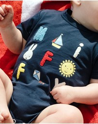 Kynd Baby - Miffy Short Sleeve Bodysuit in Navy