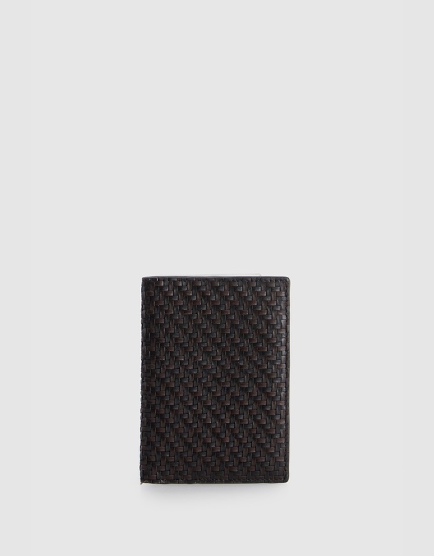Evity - Logan Leather Weave Passport Case