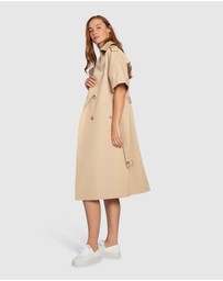 Belle & Bloom - Dust & Daring Short Sleeve Trench Style Dress