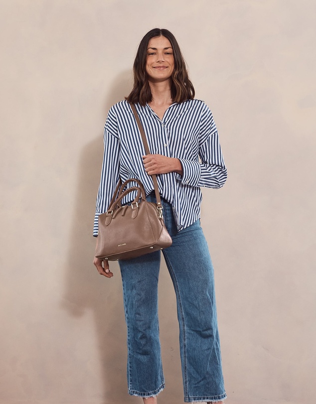 Pierre Cardin - Pierre Cardin Laides Leather Tote Crossbody Bag