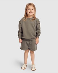 Provence - Crew Neck Sweater and Fleece Short Set