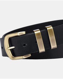 Buckle - Jackaroo. Australian Made Full Grain Natural Leather Belt. 38mm width.