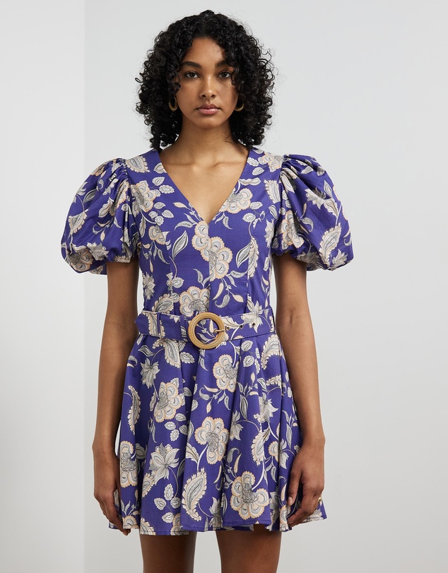 Sofia Irina - Balloon Sleeve Mini Dress