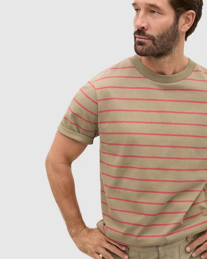 Seed Heritage - Stripe Crew Tee
