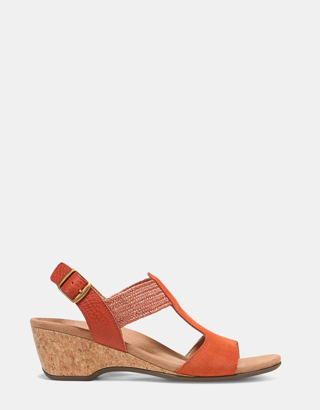 Vionic - Kaytie Wedge Sandal - Clay