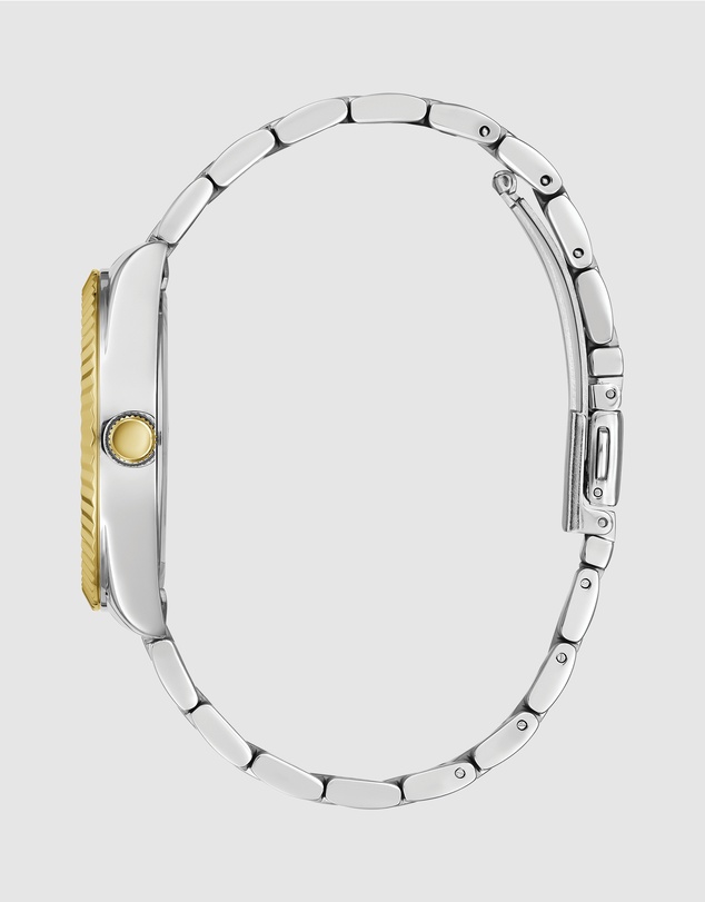 GUESS - Guess Luna Two Tone & Green Ladies Watch
