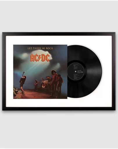 iWorld - Framed AC/DC Let there Be Rock Vinyl Album Art
