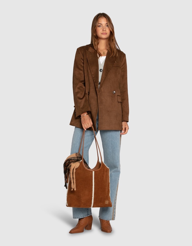 Belle & Bloom - Charmer Faux Suede Blazer