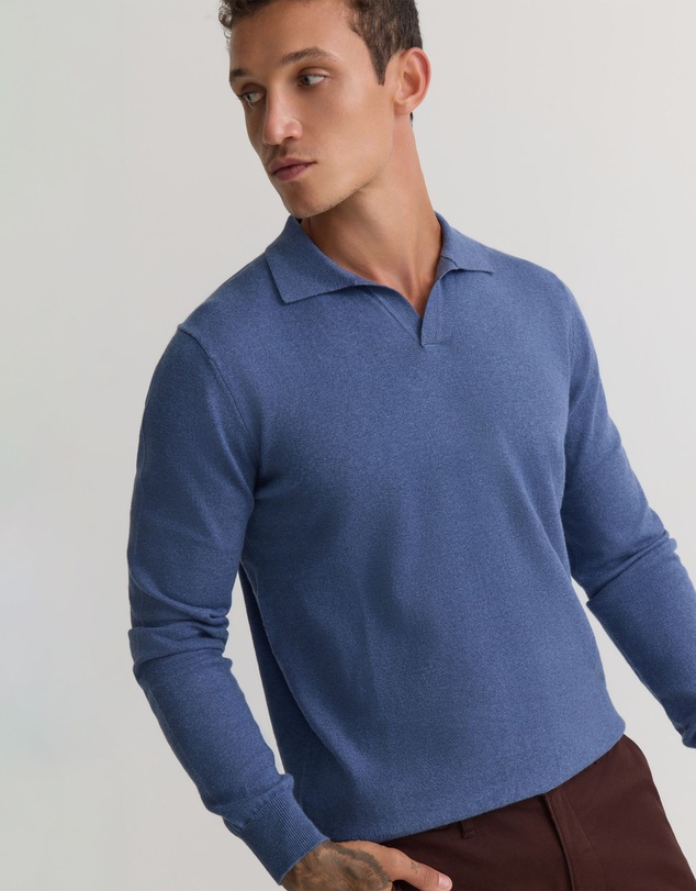 Oxford - Dominic Open Polo Collar Knit