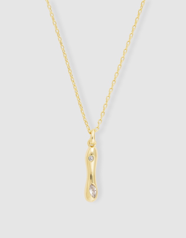 Wanderlust + Co - Alphabet Bubble Pendant Necklace - Letter I