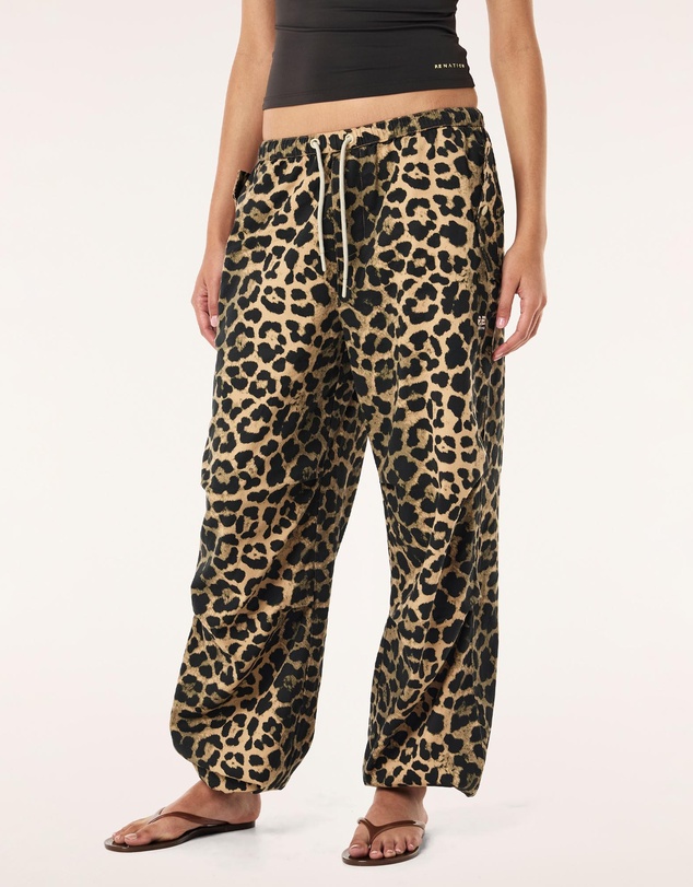 P.E Nation - Leopard Discovery Cotton Pants