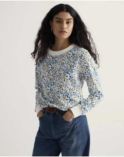 Seasalt - Seasalt Cornwall Blue Bright Wave Sweatshirt