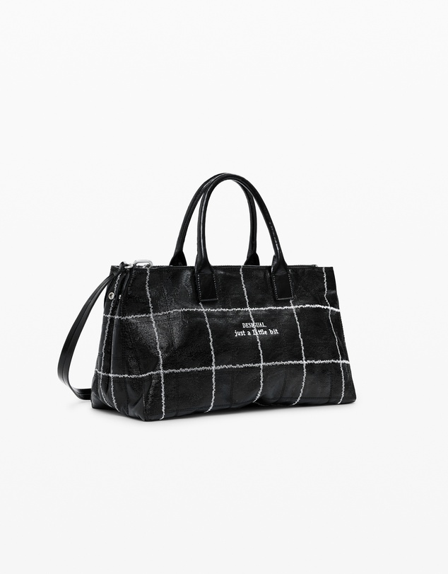 Desigual - Medium shiny shopper bag