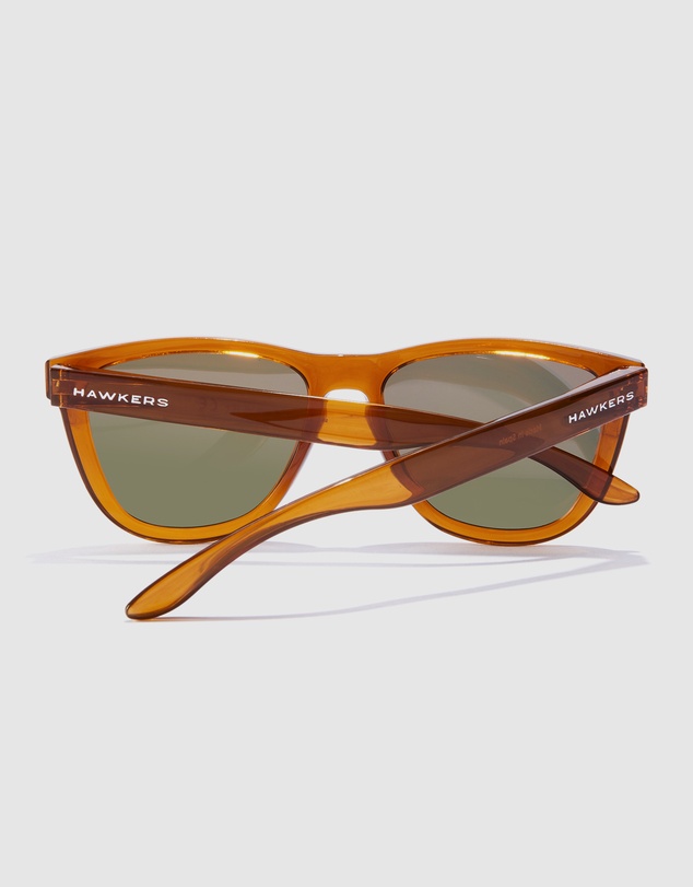 Hawkers Co - Polarized Brown Black One Raw Sunglasses for Men and Women UV400