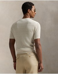 Polo Ralph Lauren - Textured Linen Short-Sleeve Sweater