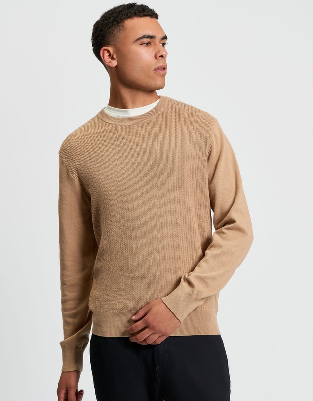 Ben Sherman - Textured Front Crew