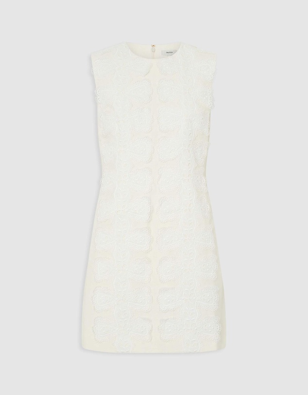Oroton - Broderie Trim Shift Dress