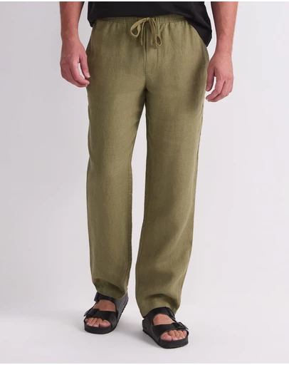 Sportscraft - Caffery Yarn Dyed Linen Pant
