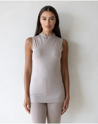 Mod Squad - Luxe Sleeveless Hooded Tank Base Layer